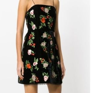 Alice+olivia launa velvet dress size 4 (s)